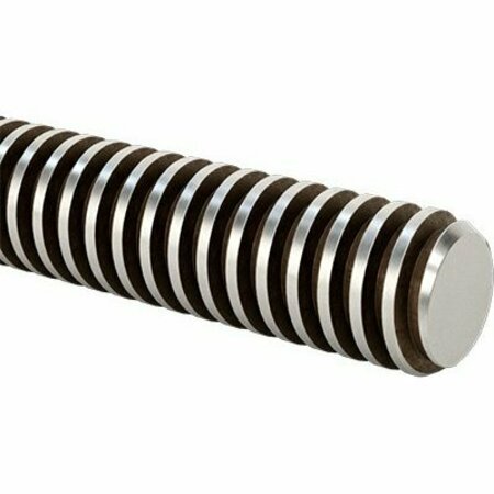 BSC PREFERRED Alloy Steel Acme Lead Screw Right Hand 3/4-6 Thread Size 2 Feet Long 93410A118